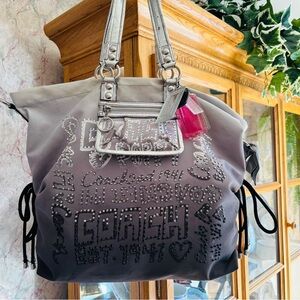 💗Authentic Coach Poppy Ombre Rhinestone Story Patch Spotlight Bag Ltd.Ed#15312💗